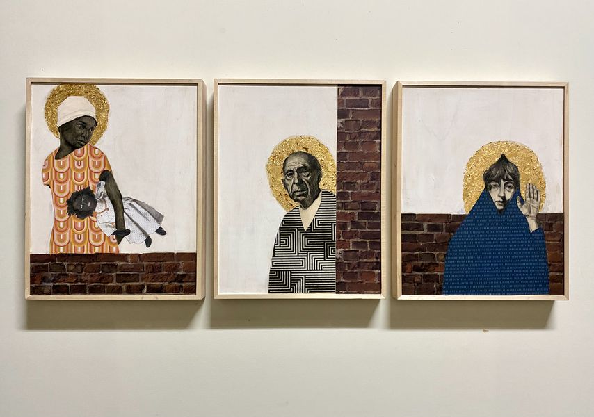Brick Wall Triptych, 2025